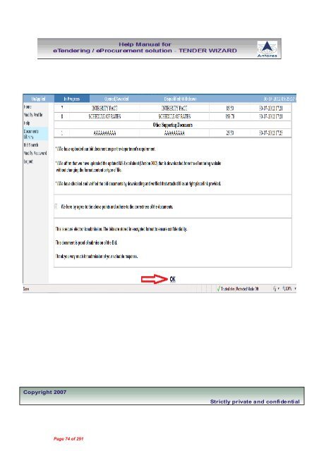 A1A - EIL Tender portal