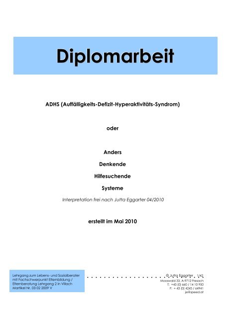 Diplomarbeit