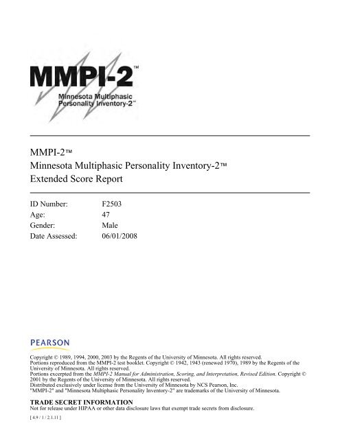 mmpi-2 fbs mmpi-2 fbs