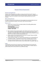 Pearson Clinical Assessment