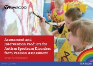 Autism Spectrum Disorders Brochure - Pearson Assessment