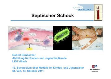 Septischer Schock - Kinder - LKH Villach
