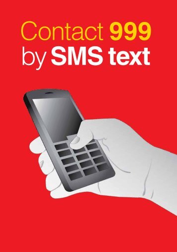 Contact 999 by SMS text