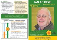 IAN AP DEWI - Plaid Cymru