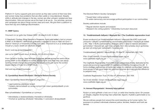 Lawrlwytho rhaglen y gynhadledd 2011 [pdf] - Plaid Cymru