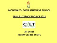 Jill Snook Faculty Leader of MFL