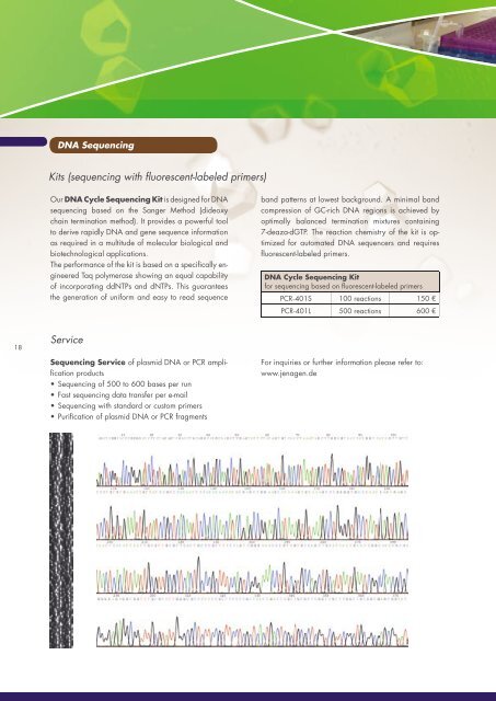 Standard PCR – Product Selection Guide - Jena Bioscience