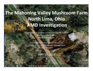 The Mahoning Valley Mushroom Farm North Lima Ohio AMD Investigation