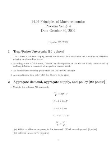 problem set principles of macroeconomics Study in macroeconomics and will be the only required textbook for this course is principles of macroeconomics by n gregory mankiw readings will be assigned each week, and are expected to be completed before class course requirements problem sets there will be 8 assigned problem sets. problem set principles of macroeconomics Study in macroeconomics and will be the only required textbook for this course is principles of macroeconomics by n gregory mankiw readings will be assigned each week, and are expected to be completed before class course requirements problem sets there will be 8 assigned problem sets.