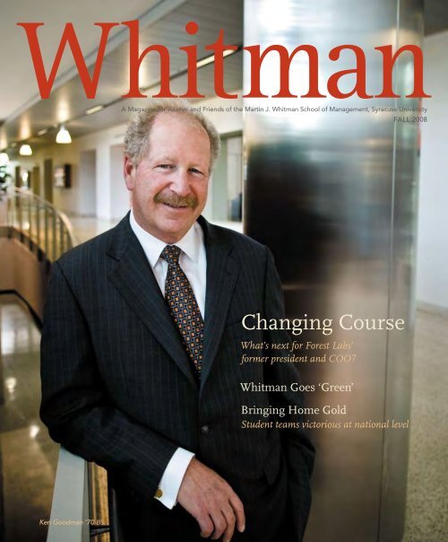 Changing Course Whitman School of Management Syracuse