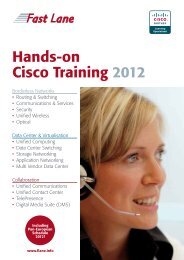 Hands-on Cisco Training 2012 - Fast Lane