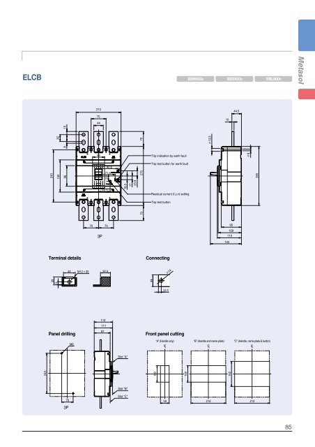 Low voltage circuit breakers