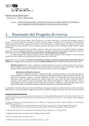 1. Riassunto del Progetto di ricerca - CarlaRossi.info