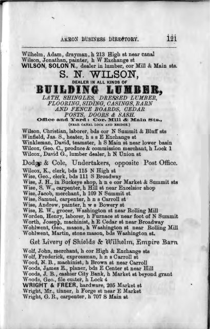 City Directory 1868 - Akron-Summit County Public Library