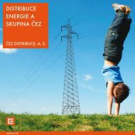 DISTRIBUCE ENERGIE A SKUPINA ČEZ