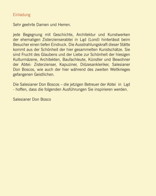 Einladung Sehr geehrte Damen und Herren. jede Begegnung mit