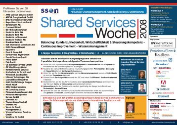 Shared Services Woche 2008 - Escriba