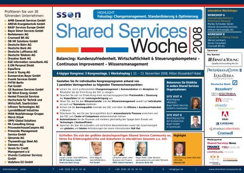 Shared Services Woche 2008 - Escriba