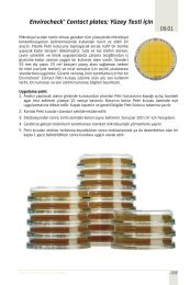 Envirocheck Contact plates Yüzey Testi için