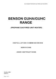 BENSON GUHA/GUHC RANGE