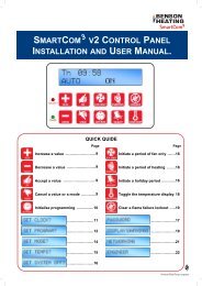 SMARTCOM V2 CONTROL PANEL INSTALLATION USER MANUAL