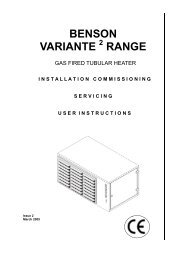 BENSON VARIANTE RANGE