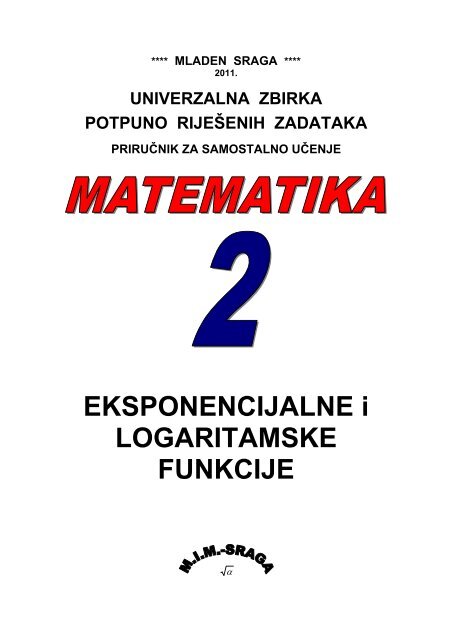 EKSPONENCIJALNE i LOGARITAMSKE FUNKCIJE