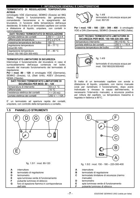 manuale per l'installazione, l'uso e la manutenzione - Termoplus
