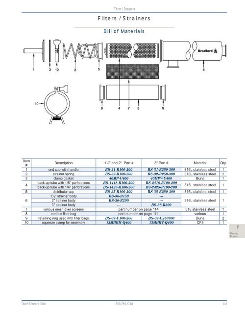 Dixon Sanitary 2010 Catalog