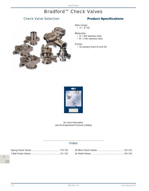 Dixon Sanitary 2010 Catalog