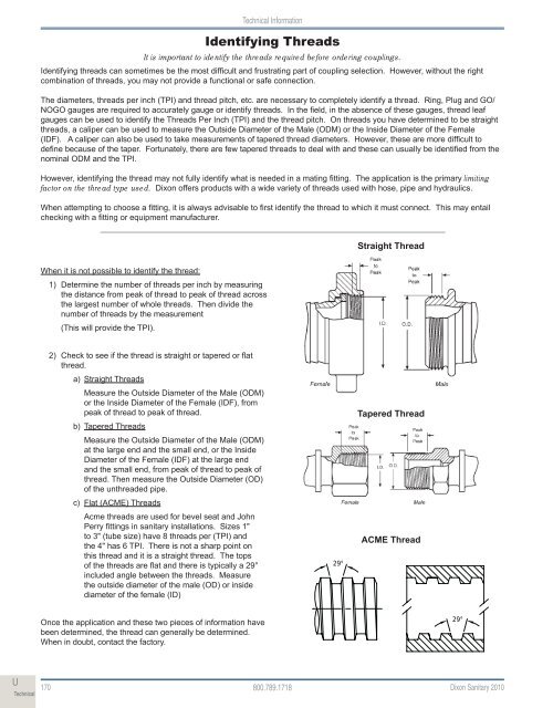 Dixon Sanitary 2010 Catalog