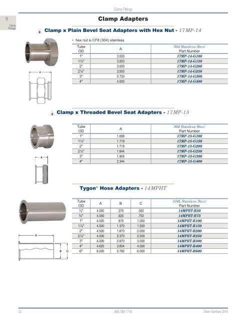 Dixon Sanitary 2010 Catalog