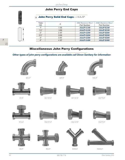 Dixon Sanitary 2010 Catalog