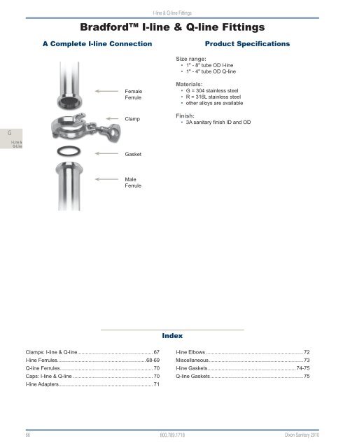 Dixon Sanitary 2010 Catalog