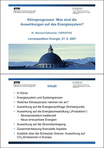 Energiesystem und Systemgrenzen - CEPE