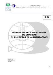 2.09 MANUAL DE PROCEDIMIENTOS DE COMPRAS EN EMPRESAS DE ALIMENTACIÓN