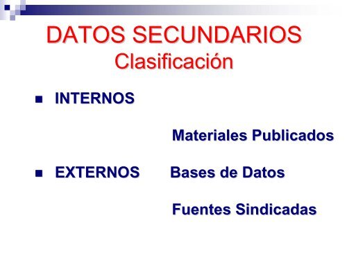 Sistemas de Investigación de Mercados