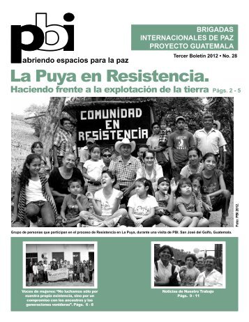 Tercer BoletÃ­n 2012 (pdf 831 KB) - PBI Guatemala