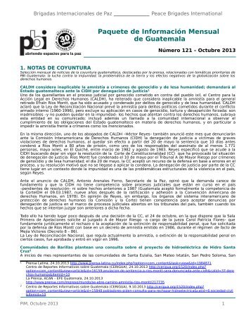 Paquete de Información Mensual de Guatemala