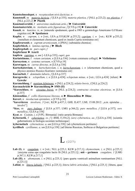 verborum Theodisco-Latinarum - Lexicon Latinum Hodiernum