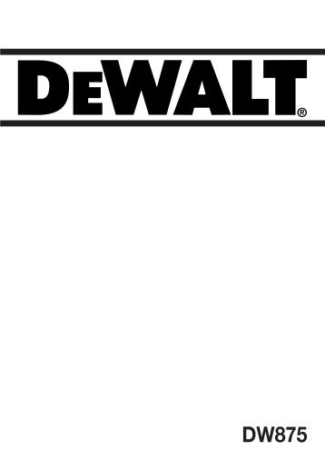 metalsav dw875 - DeWalt Service Technical Home Page