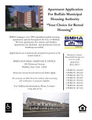 public housing waiting list application - City of Buffalo