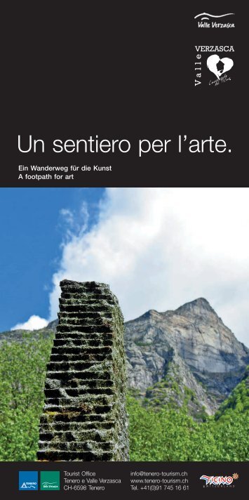 Sentiero arte prospetto 2012.pmd - Tenero e valle Verzasca