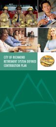 City of Richmond Retirement System Defined Contribution Plan