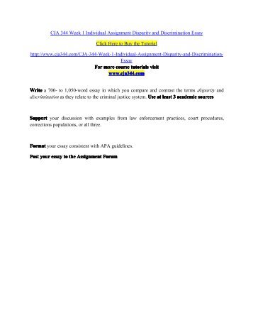 Apa Essay Papers Cja Week Individual Assignment Disparity And Discrimination Essay How To Write A Essay Proposal also Example Proposal Essay Cja Week Individual Assignment Disparity And Discrimination Ghostwriting Services Canada