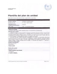 Plantilla del plan de unidad