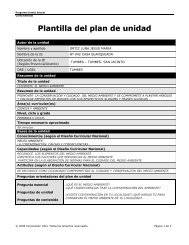 Plantilla del plan de unidad