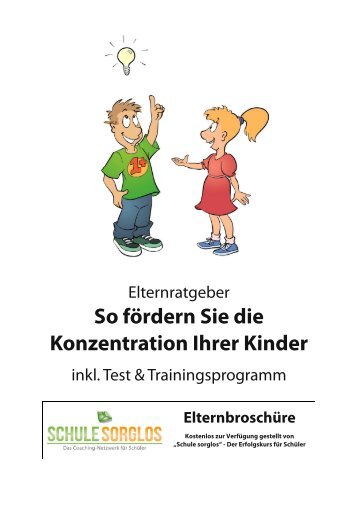 So fördern Sie die Konzentration Ihrer Kinder - Schule sorglos