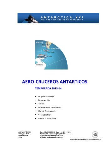 AERO-CRUCEROS ANTARTICOS
