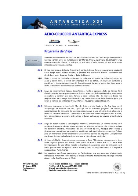 AERO-CRUCEROS ANTARTICOS